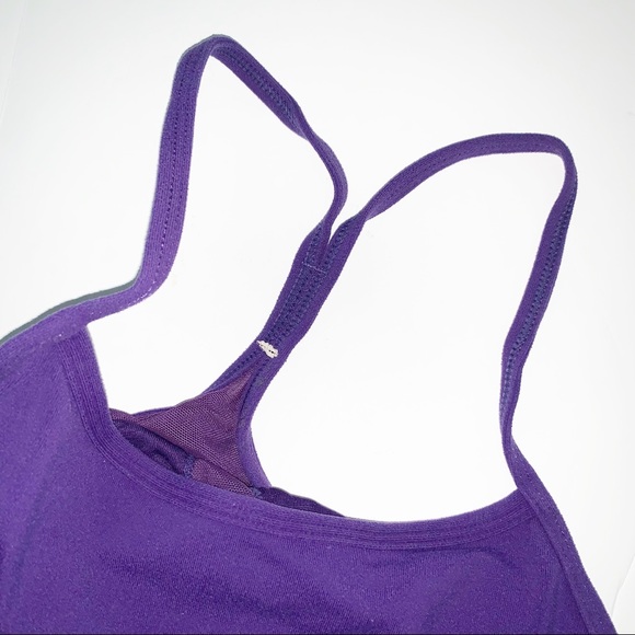 LULULEMON | Sz 4 Workout Tank Top Purple Racerback Power Y - Picture 4 of 8